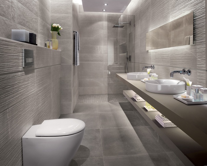All types of bathroom tiles